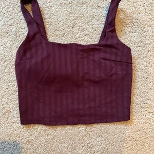 Lululemon Wunder Under Cropped Tank Top Light Support, C/D Cup
Tonal Stripe